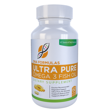 Ultra Pure Omega 3 Fish Oil - DNA Formulas - High Quality Essential Fatty Acid Blend to Support Brain, Heart and Immune Function